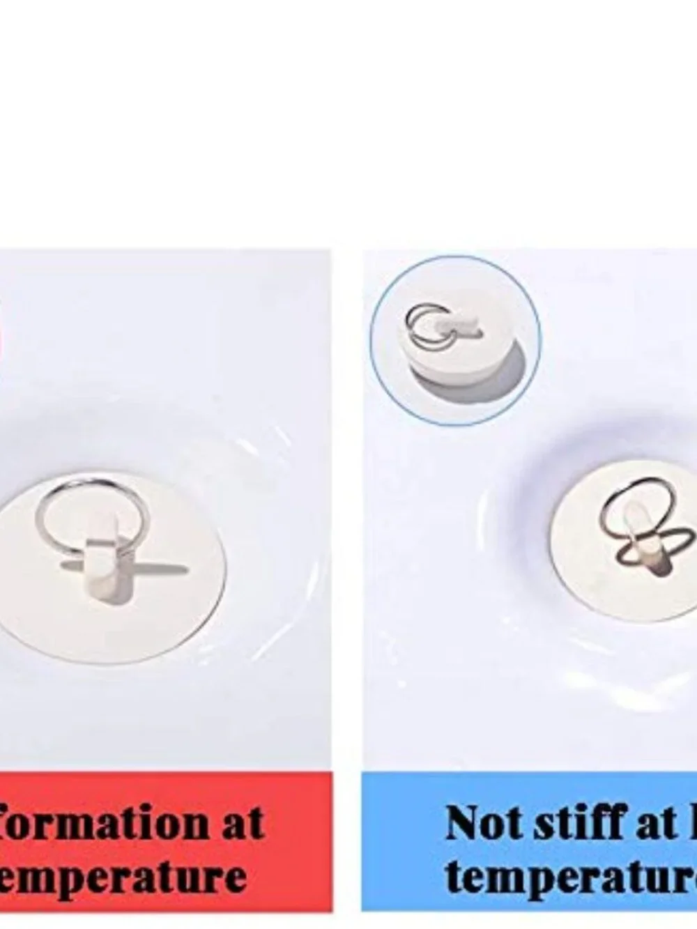 Bath Tub Drain Stoppers, 4 Pieces Sink Bathtub Plug Rubber Kitchen Bathroom Laun